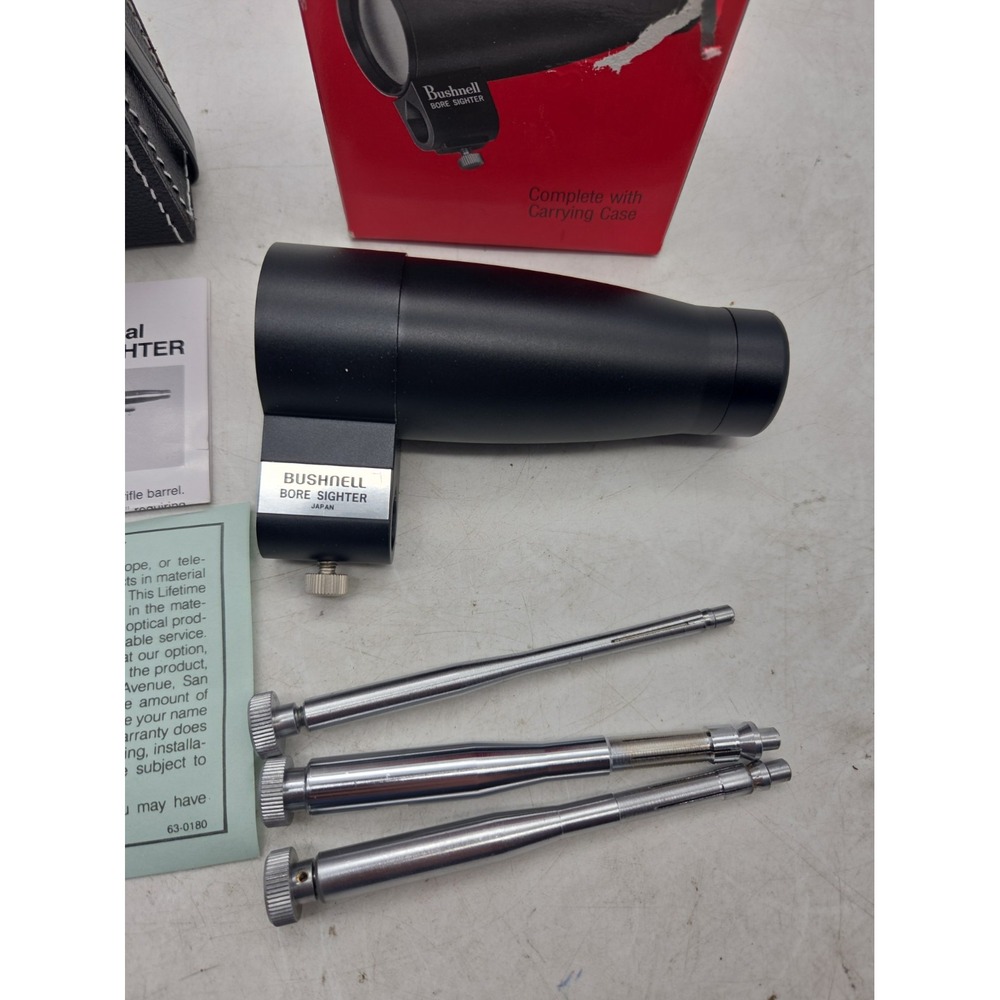 Bushnell 74-3002 Boresighter Kit for Rifle, Barrel/Muzzle, Case & Instructions